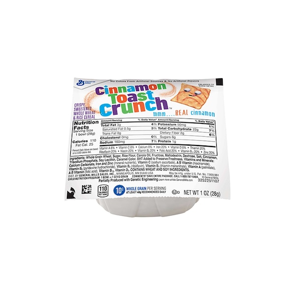 Cinnamon Toast Crunch Cinnamon Toast Crunch Cereal Single Serve Bowlpak 1 oz. Cup, PK96 16000-11815 - main